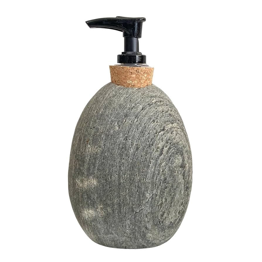トップス STONE  foodie Funky Rock Designs Stone Soap/Lotion Pump Dispenser : Amazon
